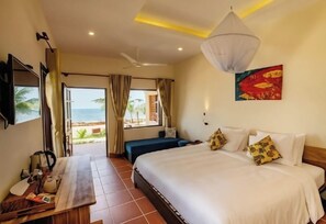 Bungalow, quang cảnh biển | Màn/rèm cản sáng, truy cập Internet không dây miễn phí 