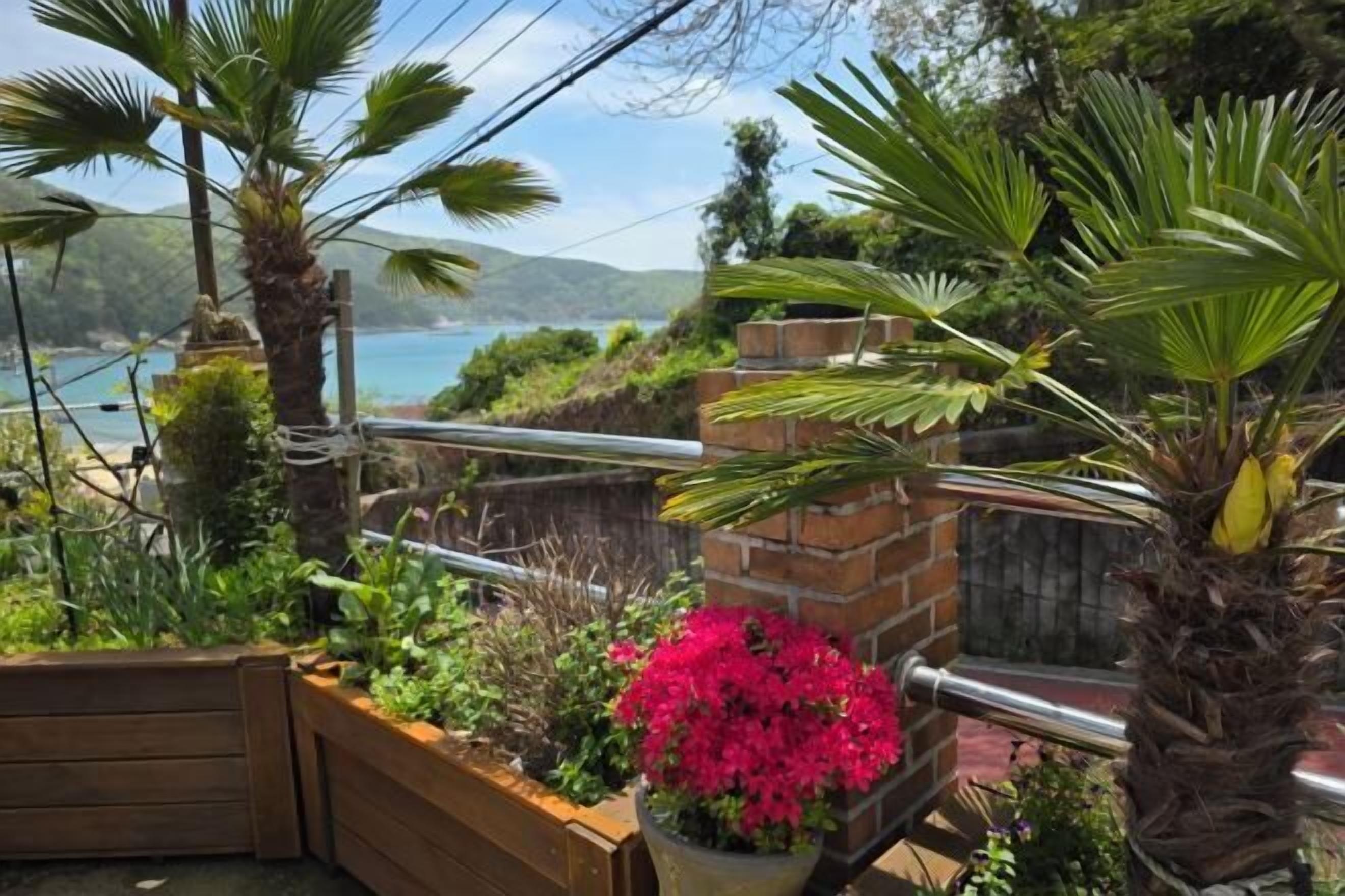 Blick von der Unterkunft