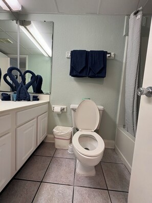 Handdoeken, zeep, toiletpapier