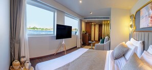 In-room safe, desk, laptop workspace, iron/ironing board - Sonesta Dahabeya Amirat II - Nile Cruise Ship - 4 nights from Luxor (Luxor)