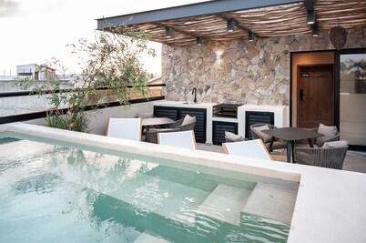 Family Apartment Steps from the Beach