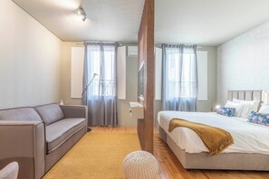 1 makuuhuone, silitysrauta/-lauta, vauvan matkasänky, Wi-Fi