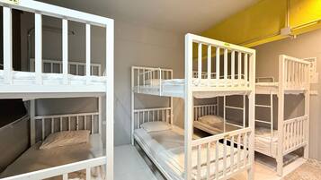 Blackout curtains, free WiFi, bed sheets