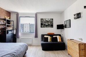 1 habitación y ropa de cama 