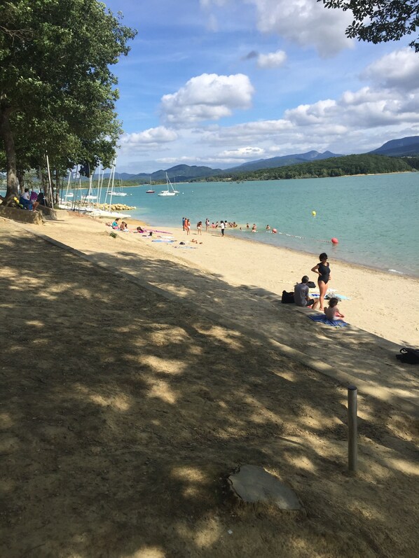 Sun loungers, beach towels