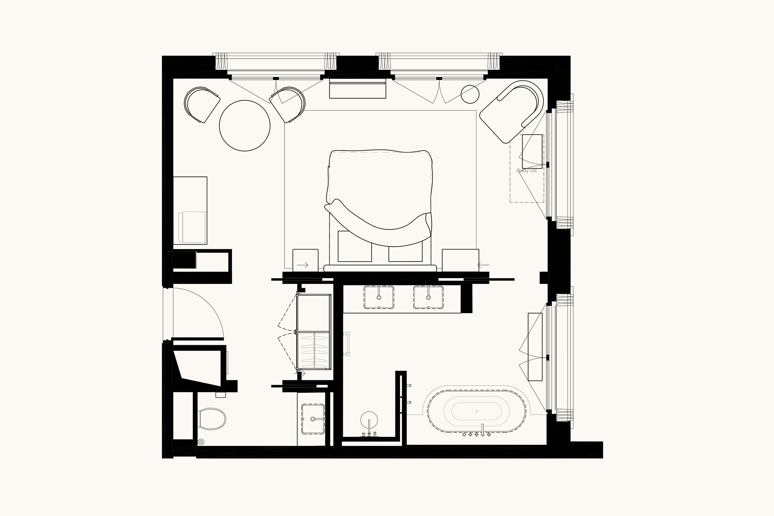 Soukana Sunrise Room | Floor plan