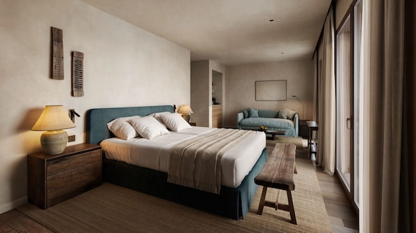 Soukana Family Suite | Värdeförvaringsskåp på rummet och mörkläggningsgardiner