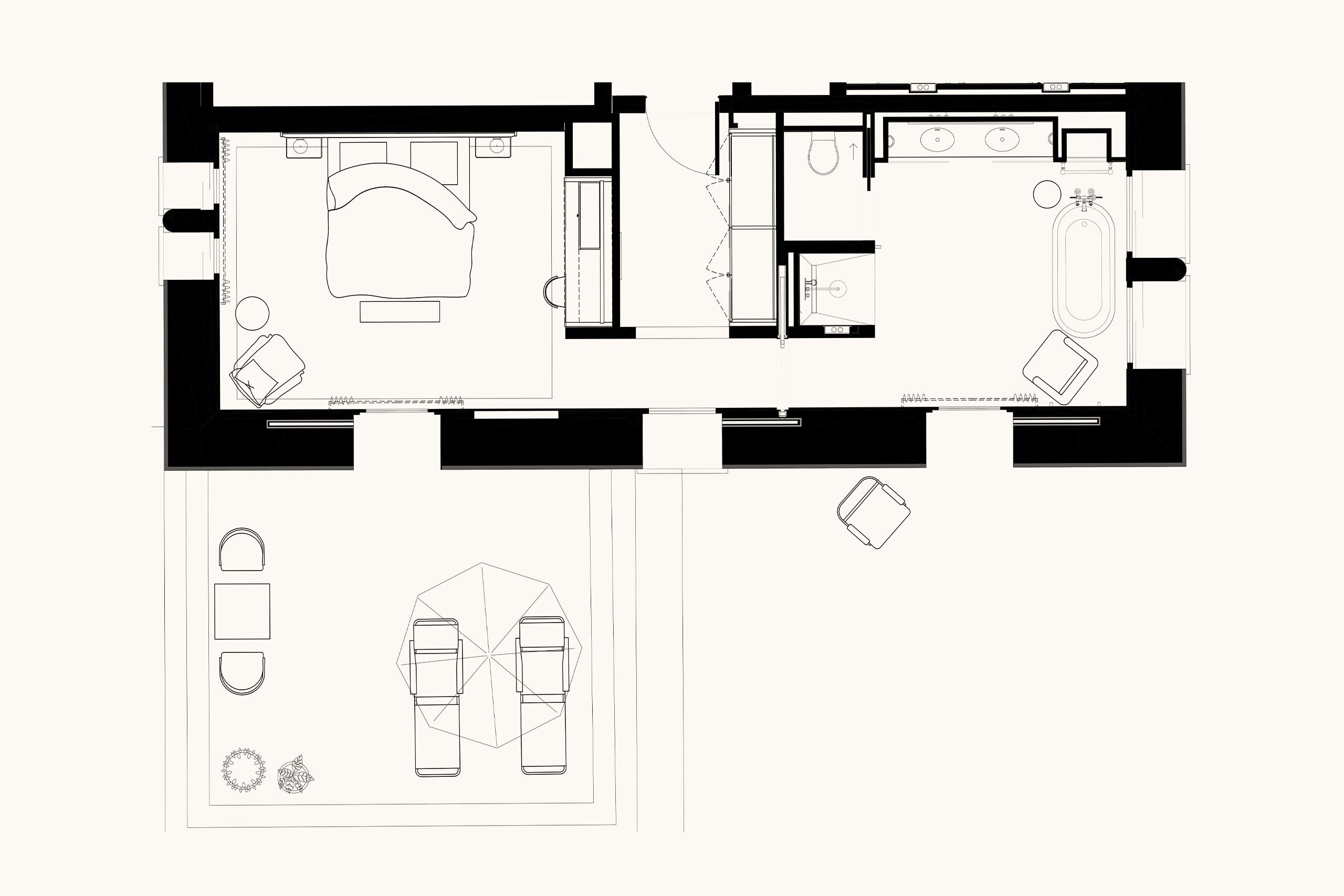 Delos Suite | Floor plan