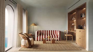 Delos Harbour Suite | Área de sala de estar