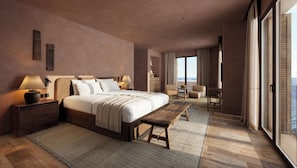 Soukana Terrace Suite | Zimmersafe, Verdunkelungsvorhänge, Bügeleisen/Bügelbrett