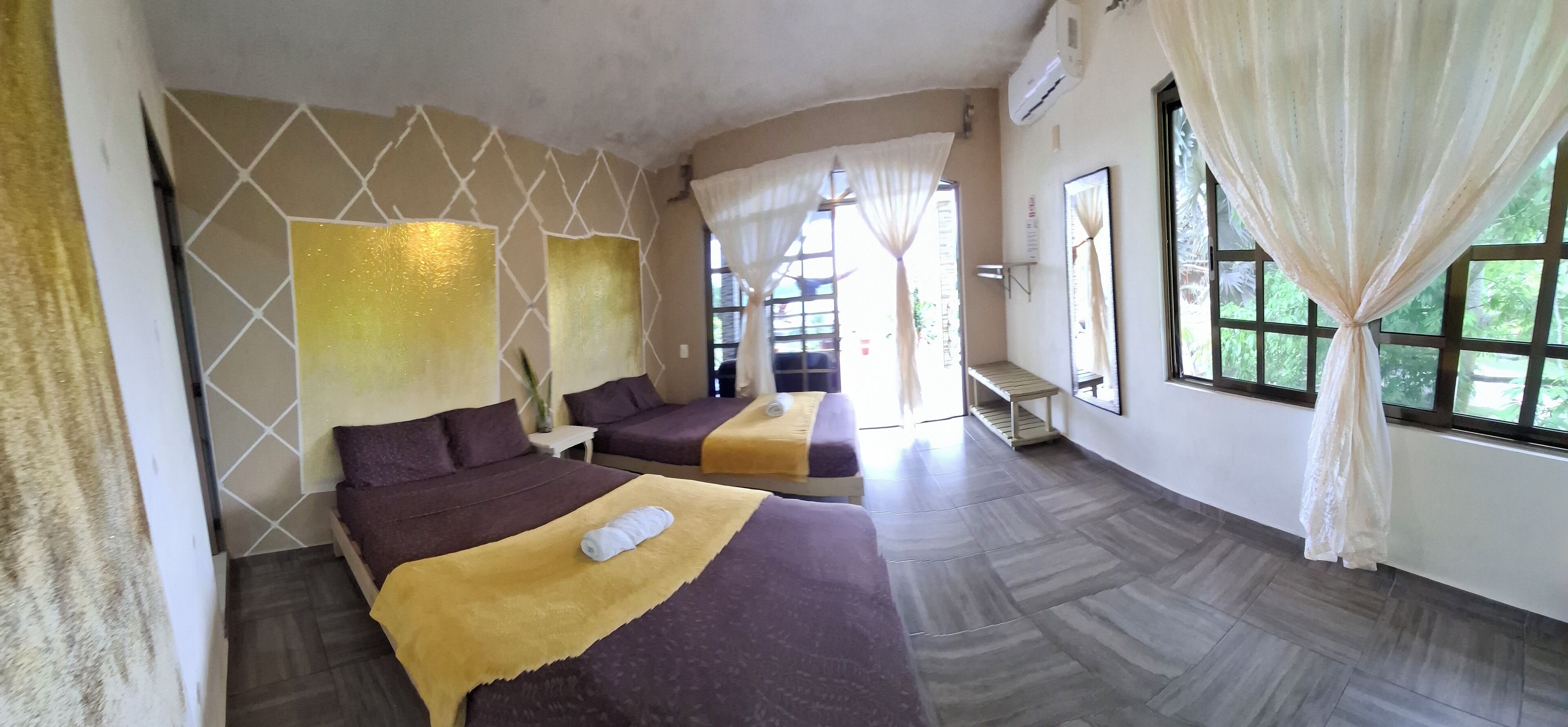 Familie tweepersoonskamer, uitzicht op lagune | Gratis wifi, beddengoed