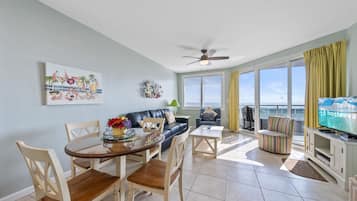 Appartamento Signature, 2 camere da letto, animali ammessi, vista spiaggia | Pasti in camera