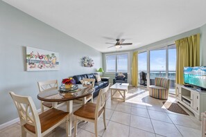 Signature Condo, 2 Bedrooms, Pets Allowed, Beach View | In-room dining - Silver Beach 104 - Pet-friendly (Orange Beach)