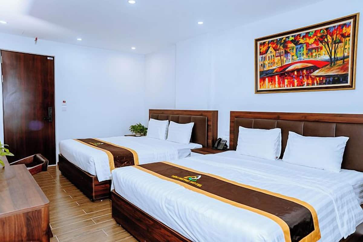Family Quadruple Room, City View | Desk, laptop workspace, free WiFi