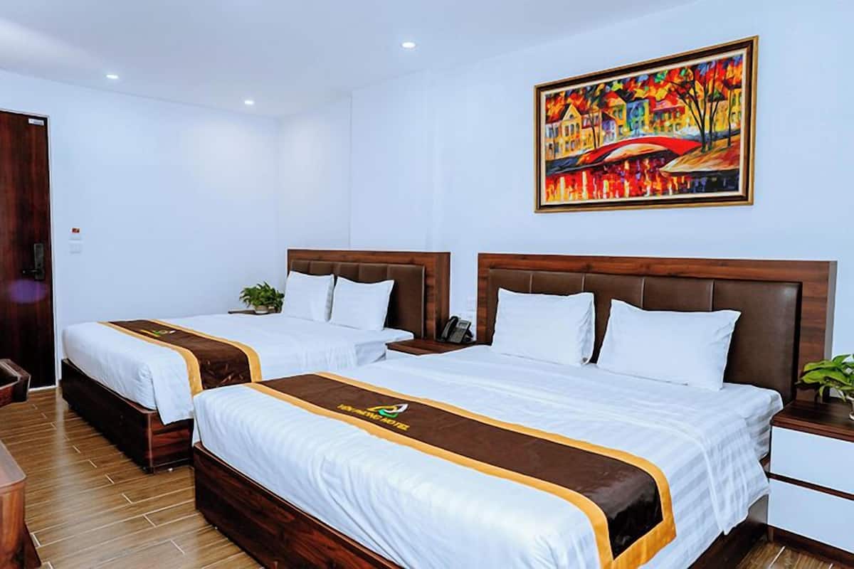 Family Triple Room, City View | Desk, laptop workspace, free WiFi