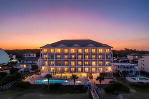 Exterior - 6BR Coastal Retreat | Sleeps 20 | Pool & Balconies (North Myrtle Beach)