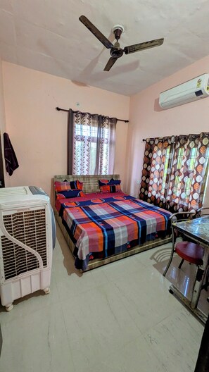 Comfort Double Room, Hill View | Desk, free WiFi - Hare Krishna Hotel & Restaurant (Phulera)