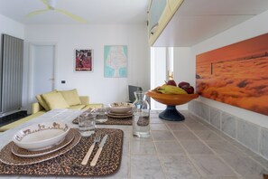 Apartment (1 Bedroom) | Living area | TV