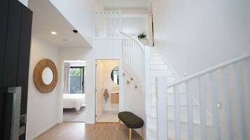 Desk, iron/ironing board, travel crib, free WiFi