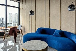 Living area - Designer Suites George Town + LG Water Purifier【City View】 (Jelutong)