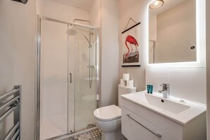 Shower, hair dryer