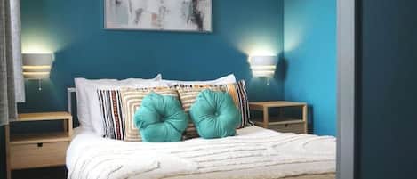 2 bedrooms, iron/ironing board, travel crib, WiFi