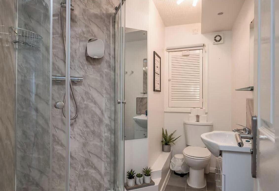 Shower, hair dryer