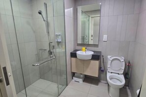 Gratis toiletartikelen, een bidet