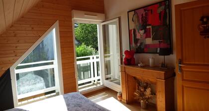 Our little wooden house in the mountains