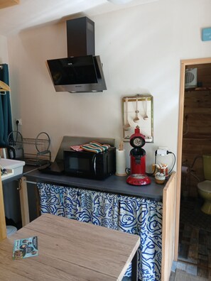 Private kitchen - Chalet Hibou (Champclause)