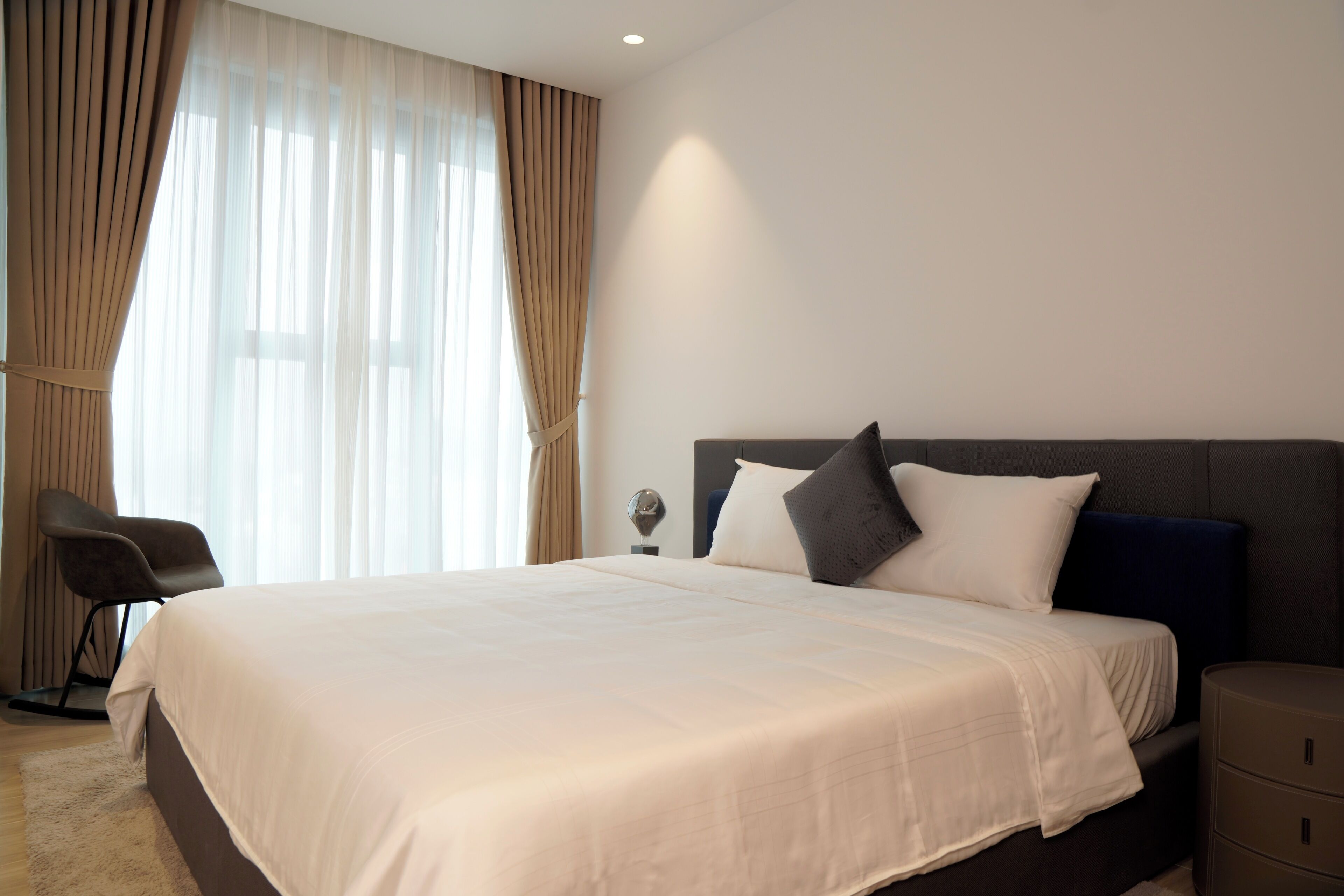 Premium-huoneisto, 1 makuuhuone, kaupunkinäköala | Egyptinpuuvillaiset lakanat, ylelliset vuodevaatteet