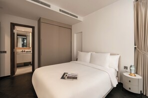 Premium Apartment Two Bedroom | Premium bedding, down comforters, memory foam beds, minibar - Lancaster Legacy Hotel & Apartments (Nguyen Cu Trinh)