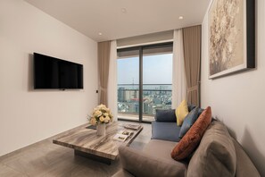 Deluxe Apartment Two Bedroom | Premium bedding, down comforters, memory foam beds, minibar - Lancaster Legacy Hotel & Apartments (Nguyen Cu Trinh)