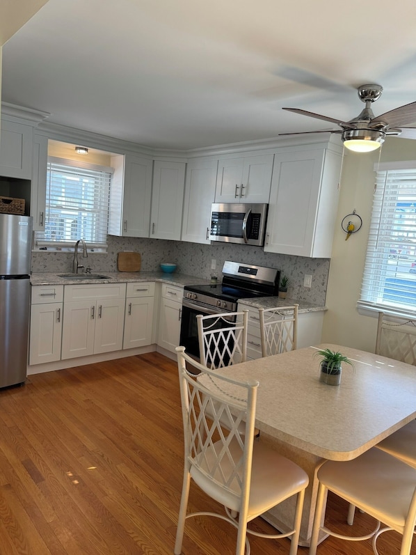 Microwave, oven, stovetop