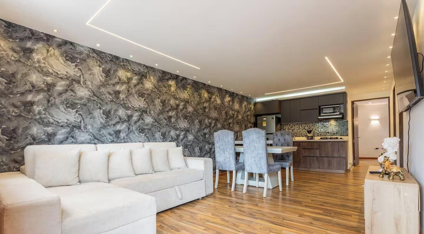 Deluxe Apartment, Garden View | Living area