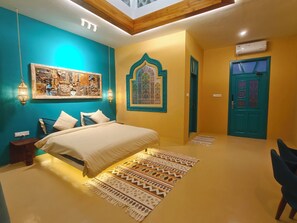 Deluxe tweepersoonskamer, balkon, uitzicht op tuin | Gratis babybedden, gratis wifi, beddengoed