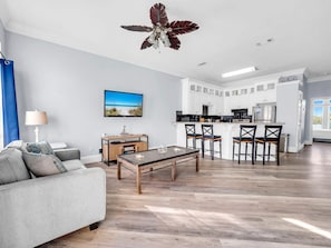 Hus - flera sängar (3B - Knee Deep) | Vardagsrum