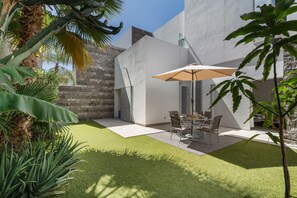 Outdoor dining - Vacation Villa 'Playa Del Duque' with Private Terrace, Wi-Fi and Air Conditioning (Adeje)