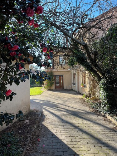 Green house close to the city