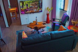 Living area - Full kitchen, excellent views, historic center, next to the park (Puebla)