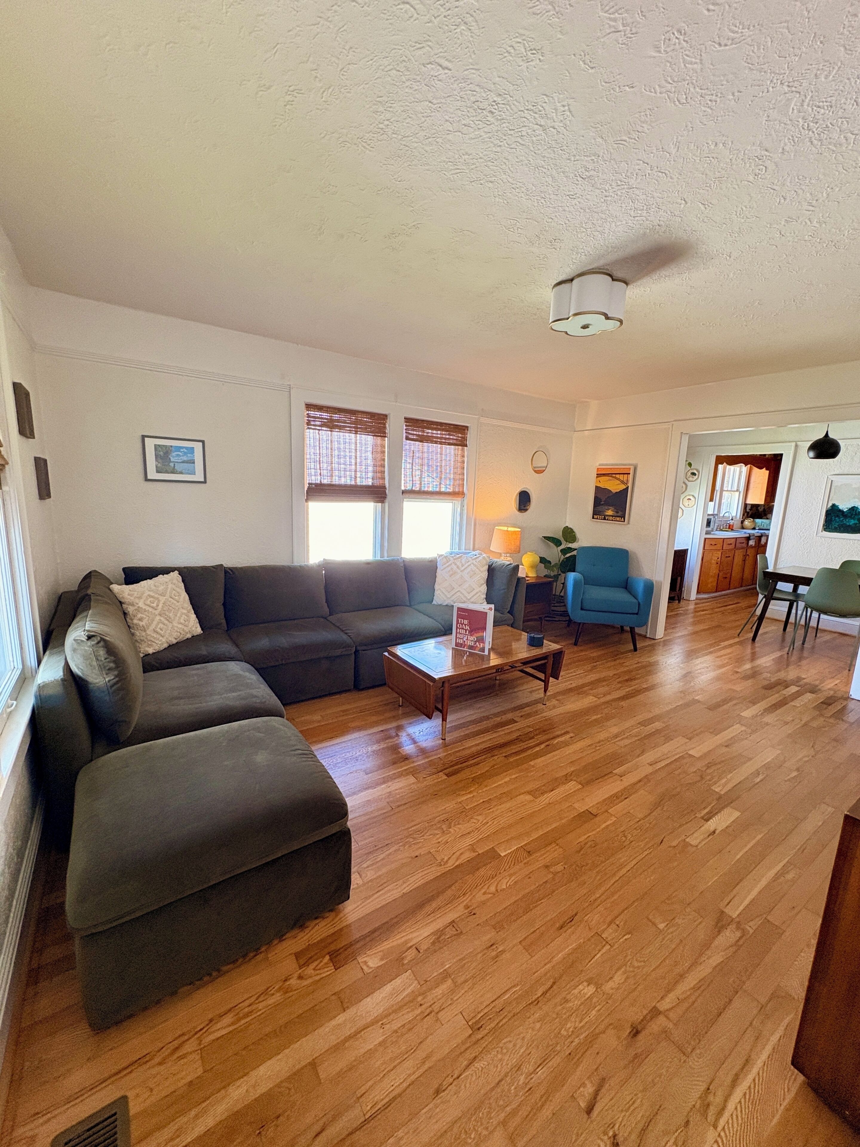 Smart TV, DVD player, books, music library