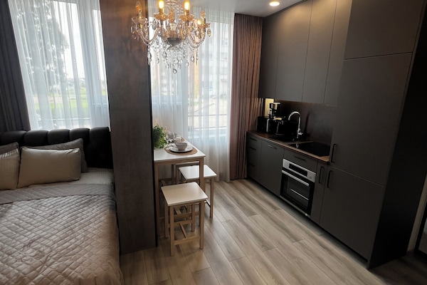 Chic Residence 2 | Blackout drapes, iron/ironing board