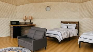 Standard Single Room, 2 Double Beds, Patio | Free WiFi