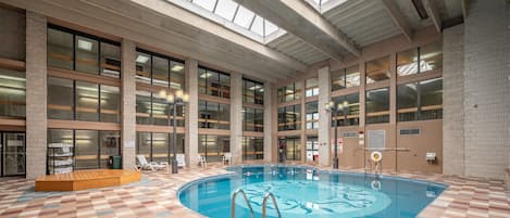 Indoor pool, a heated pool