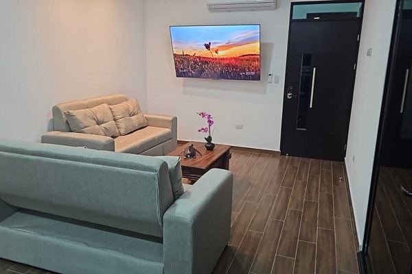 Superior Double or Twin Room, Mountain View | Living area | 55-inch flat-screen TV with cable channels