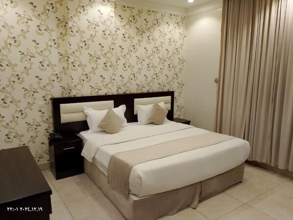 Premium bedding, free WiFi, bed sheets