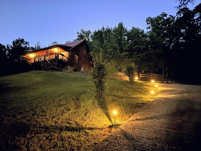 Beautiful 3-bedroom log cabin in wonderful Mooresburg TN on gated 2 plus acres.