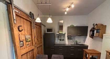Romantic little log cabin, dogs welcome (fenced small garden)