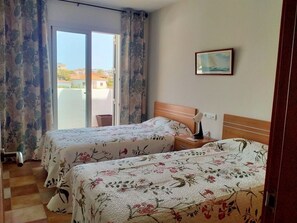 Desk, iron/ironing board, travel crib, free WiFi