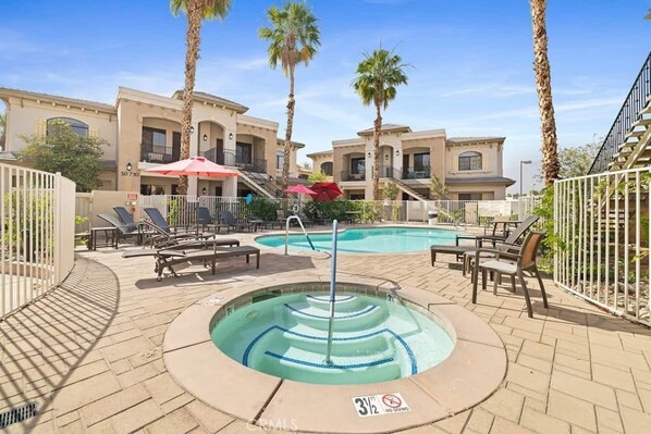 Pool - Cozy 1BR Condo – Pools, Steps from Old Town (La Quinta)